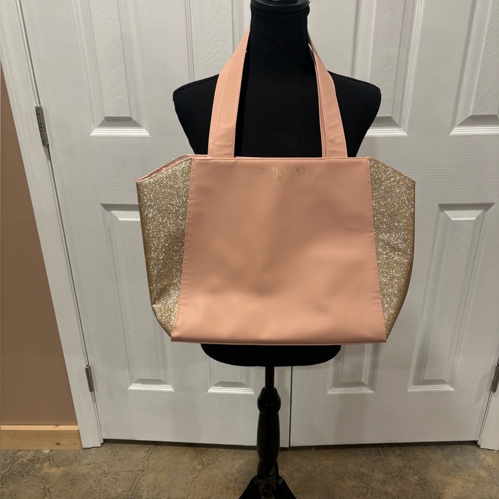 Jimmy Choo Womens Fragrance Bag Pink & Gold